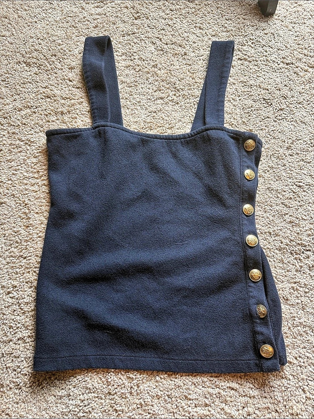 J.Crew Button Front Tank Top in Blue Size XS